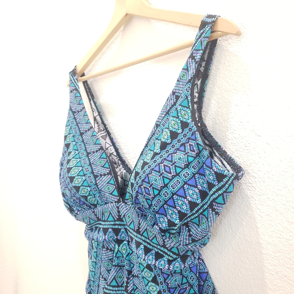 Miraclesuit Gypsy Odyssey  One Piece Swimsuit Size 16 - Picture 6 of 8